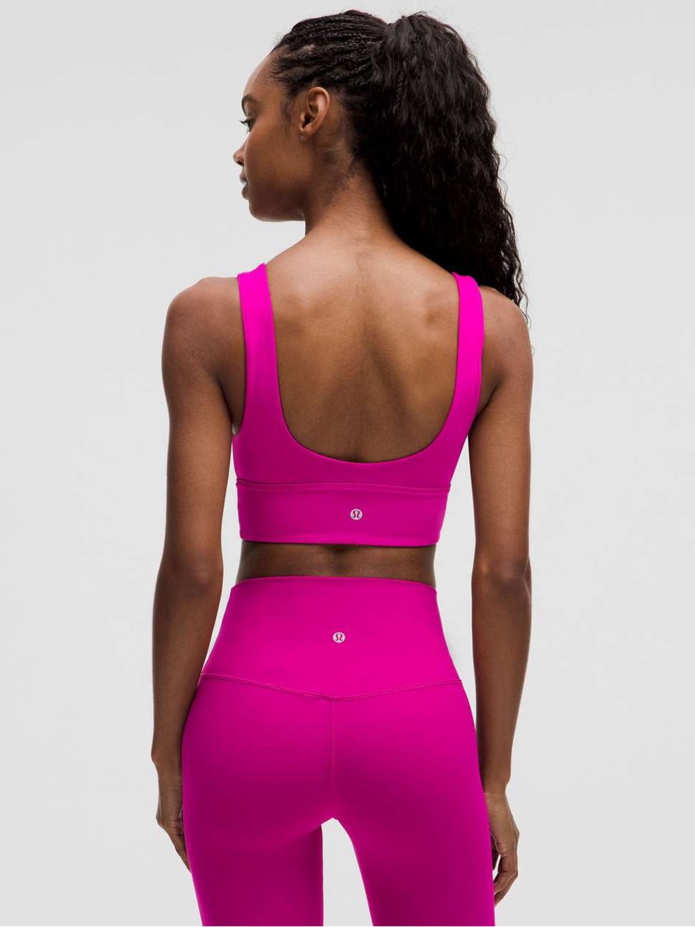 Lululemon Align V-Neck Sports Bra Hot Pink - Picture 2 of 7